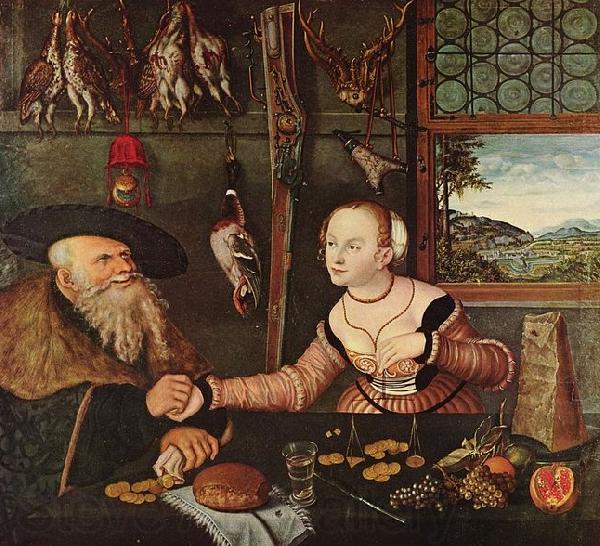 Lucas Cranach the Elder Die Bezahlung Norge oil painting art